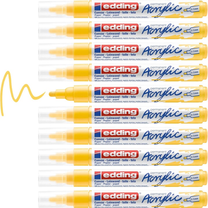 Produktbild Edding Acrylmarker 5100 Medium (Verkehrsgelb, 3 mm, 1 x)