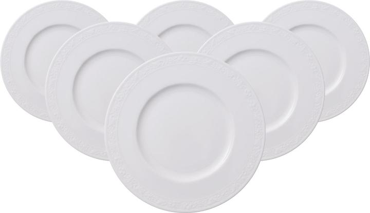 Produktbild Villeroy & Boch Multipack White Pearl Brotteller - 6 Stück (6 x, 18 cm)