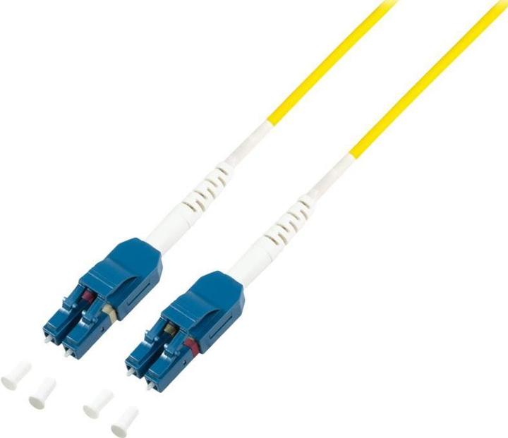 Produktbild LogiLink Uniboot LWL Patchkabel, 2x LC-Duplex, OS2, 3.0 m platzsparende Patchlösung für Hochleistungsnetze, F (3 m)