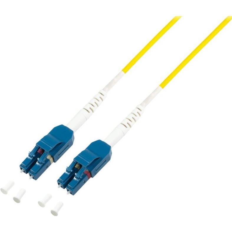 LogiLink Uniboot LWL Patchkabel, 2x LC-Duplex, OS2, 3.0 m platzsparende Patchlösung für Hochleistungsnetze, F (CAT6, 3 m...