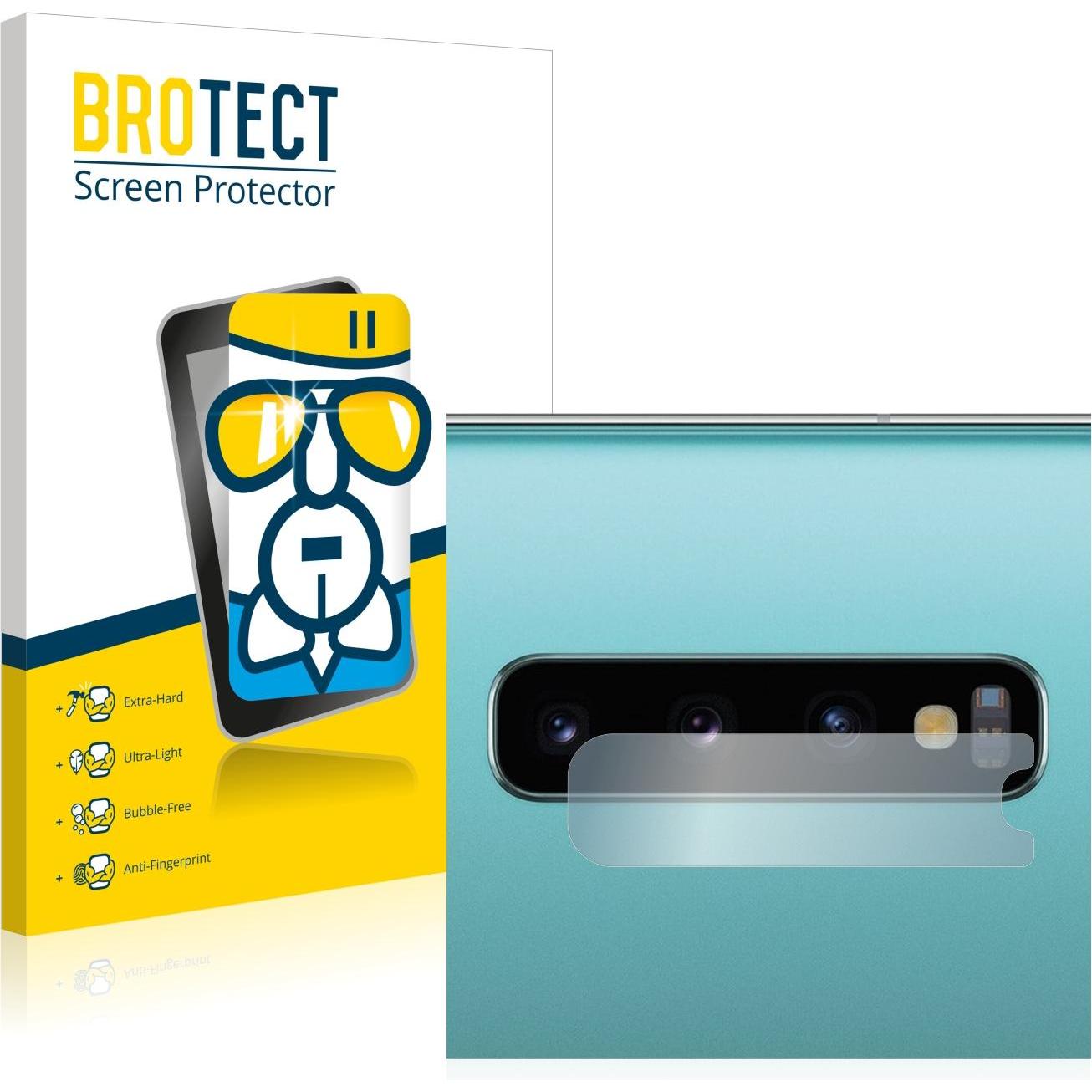 BROTECT AirGlass Panzerglasfolie (1 Stück, Samsung Galaxy S10+), Smartphone Schutzfolie, Transparent