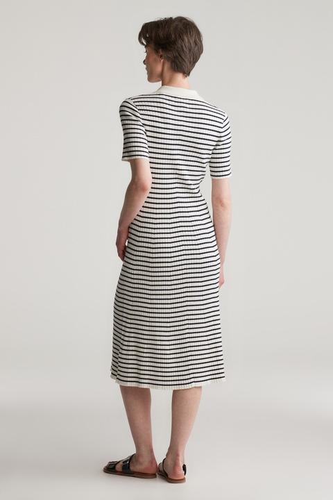 Image du produit GANT Robe Rugger à Rayures en Côtes (L)