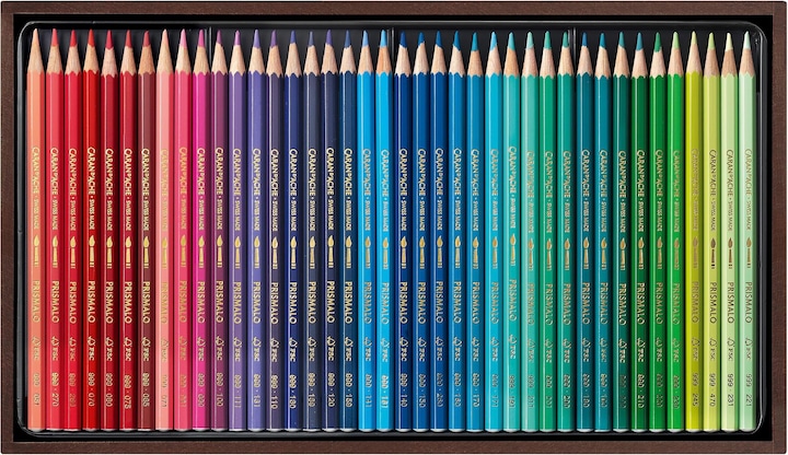 Actual product image Caran d'Ache Prismalo Aquarelle Holzkoffer (Multicoloured, Wood, 80 x)