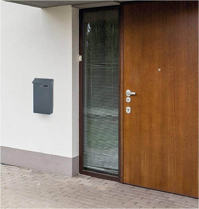 Actual product image SafePost 958 Letterbox anthracite RAL7016 matt