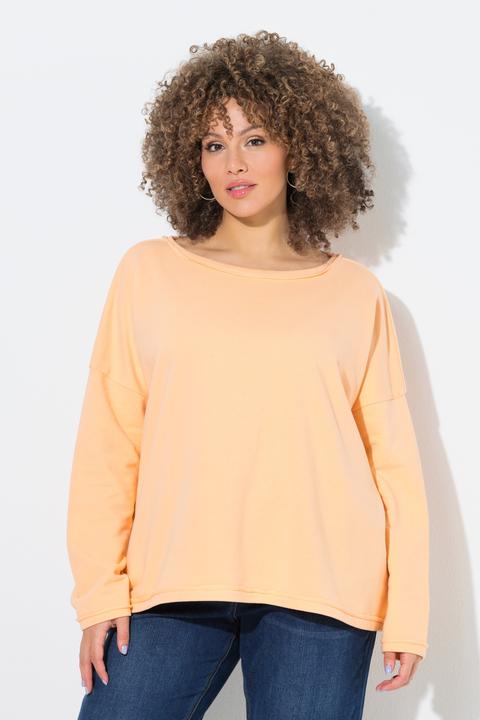 Produktbild Ulla Popken Sweatshirt, Rollkanten, Oversized, Rundhals, Langarm (46, 48)