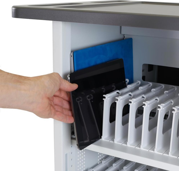 Image du produit Ergotron YES35 - Chariot (charge uniquement) pour 35 appareils mobiles - verrouillable - Gris, blanc - Bilds