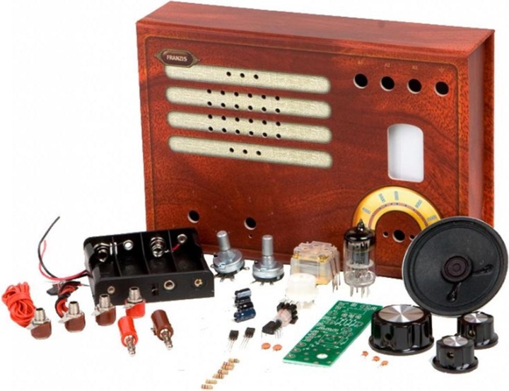 Actual product image Franzis The tube radio to build yourself