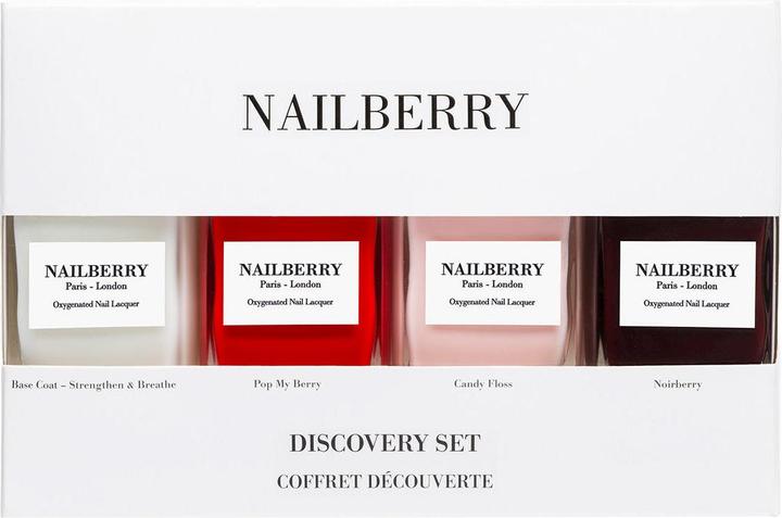 Actual product image Nailberry Discovery Set (Noirberry, Candy floss, Pop My Berry, Colour paint, Base coat)