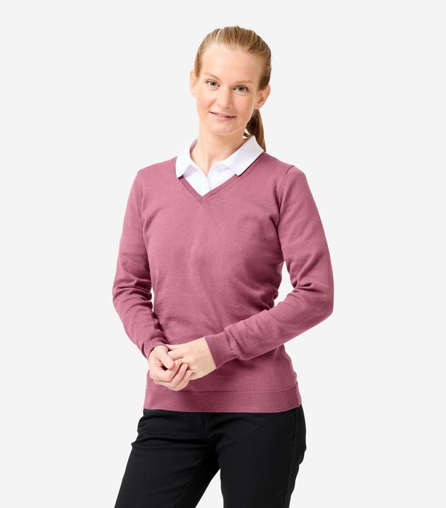 Immagine prodotto Inesis Damen Golfpullover aus Baumwolle mit V-Ausschnitt - MW100 rosa (L)