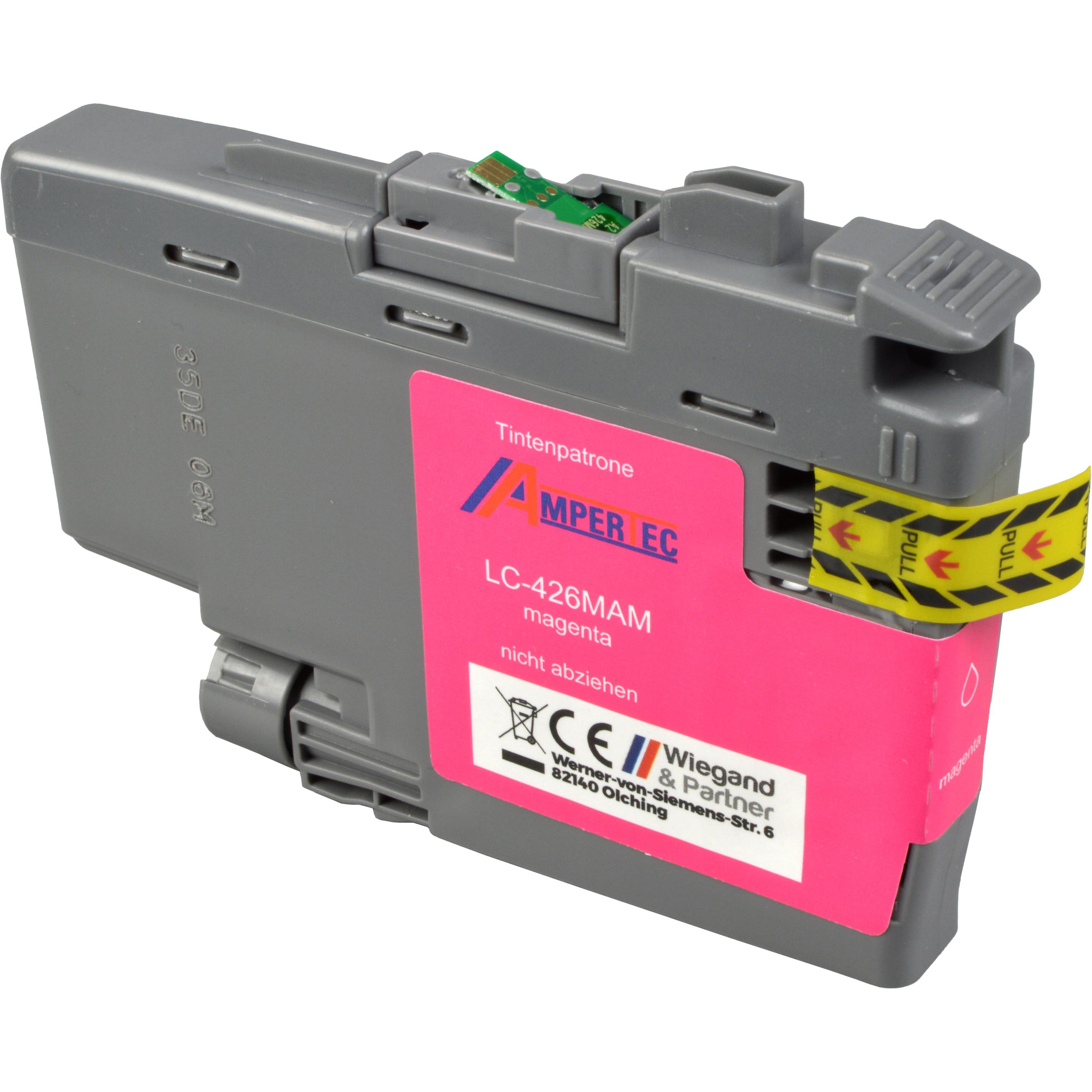 Ampertec, Druckerpatrone, Tinte kompatibel mit Brother LC-426M magenta (M)