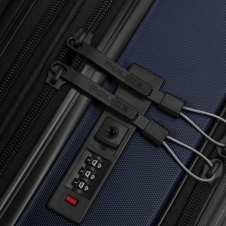 Image du produit Police 4 Rollen Kabinentrolley 55 cm Laptopfach mit Dehnfalte (42 l)