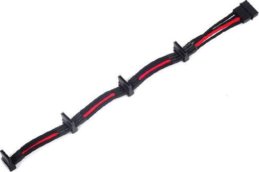 Produktbild Silverstone 4-Pol-Molex zu 4x SATA Kabel (30 cm, SATA)