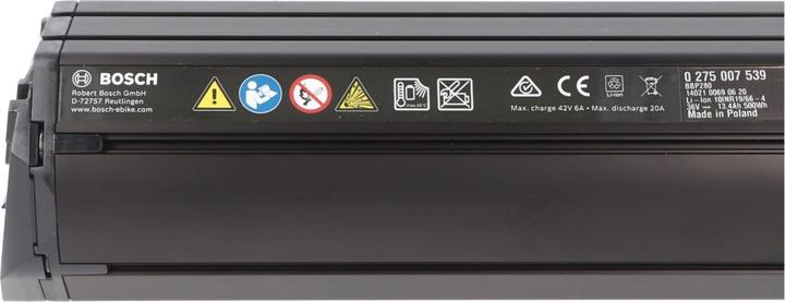 Actual product image Bosch eBike PowerTube 500 BBP280 / horizontal (500 Wh, E-Bike battery)