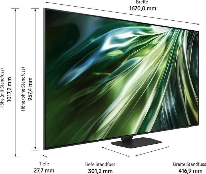 Actual product image Samsung TV-QE75QN90DATXXH QE75QN90DATXXH (75", QN90D, NeoQLED, 4K)