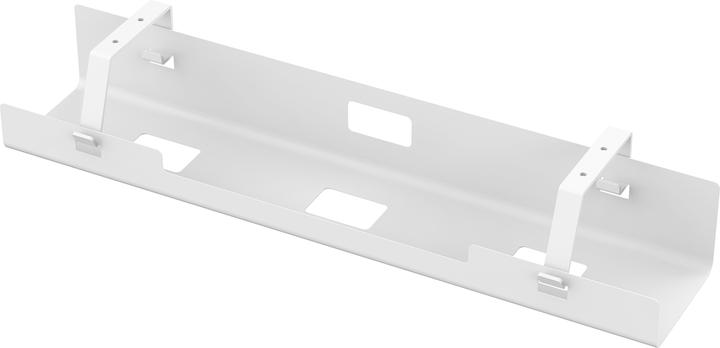 Actual product image Cablio cable tray and power strip holder White