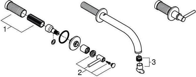 Image du produit Grohe Atrio Mélangeur de lavabo 3 trous