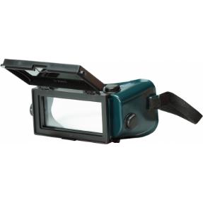 Lahti Pro, Schutzbrille + Gesichtsschutz, grüne Schweisserbrille aus Kunststoff (L1510300)