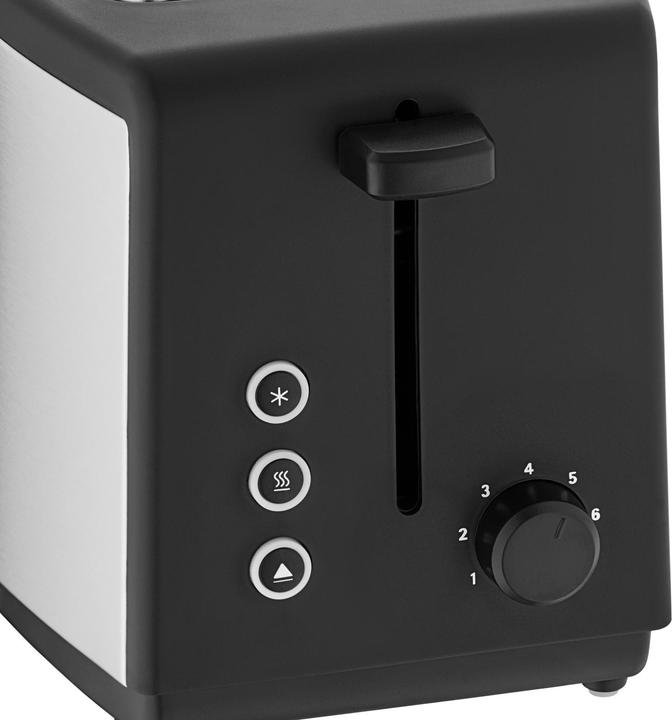 Productafbeelding WMF Roestvrijstalen broodrooster met dubbele gleuf 2 sneetjes 7Steps Bueno 800W