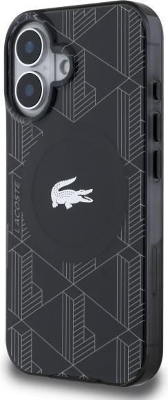 Produktbild Lacoste LCHMP16MUBSK iPhone 16 Plus 6.7" black hardcase IML Blend Monogram MagSafe (Apple iPhone 16 Plus)