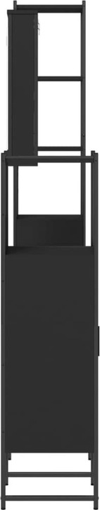 Immagine prodotto VidaXL Set di mobili da bagno Armadio con specchio Mobile per vanità Armadio da bagno 4 pezzi nero