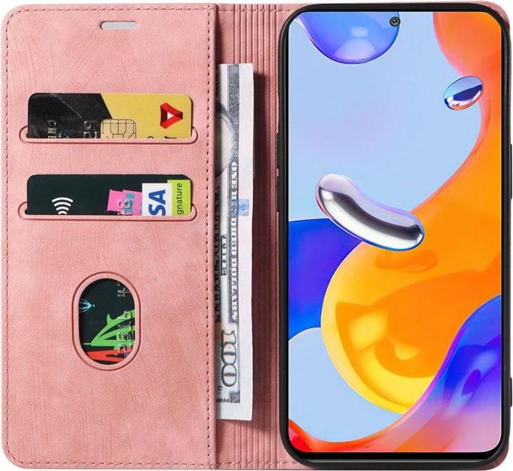 Produktbild Cover-Discount Xiaomi Redmi Note 11 Pro / 12 Pro - Stand Flip Case Hülle rosa (Xiaomi Redmi Note 12, Xiaomi Redmi Note 11 Pro)