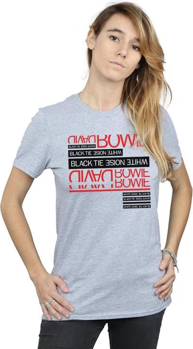 Image du produit David Bowie - T-shirt BLACK TIE WHITE NOISE BOYFRIEND FIT - Femme (XL)