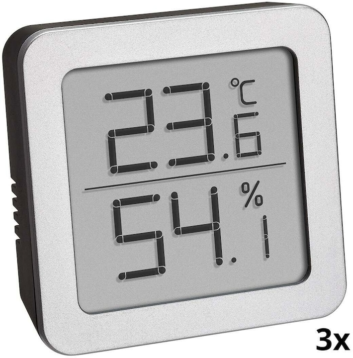 Actual product image TFA Thermo-/Hygrometer Digital Set of 3