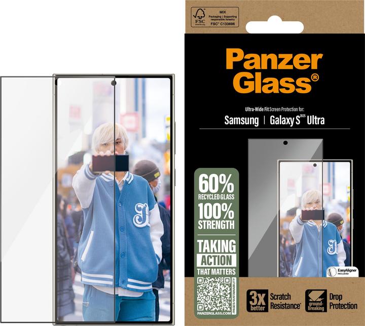 Actual product image PanzerGlass Ultra Wide Fit (1 Piece, Samsung Galaxy S25 Ultra)