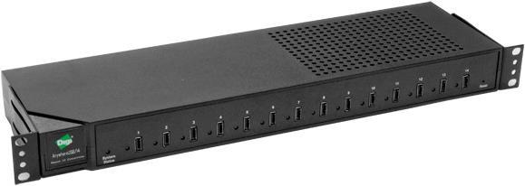 Produktbild DIGI AnywhereUSB/14 USB 2.0 Netzwerk Hub (USB-A, 14 Ports)