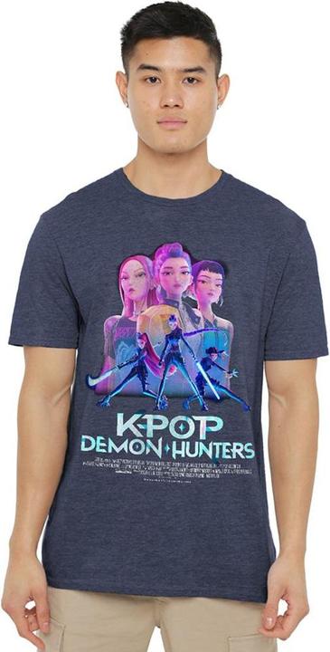 Produktbild K-Pop Demon Hunters TShirt meliert (L)