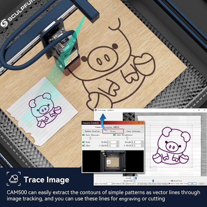 Image du produit Sculpfun CAM500 Kamera für Lasergravierer
