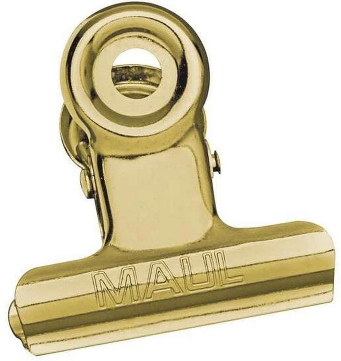 Produktbild Maul 10 Foldbackklammern gold 3,0 cm