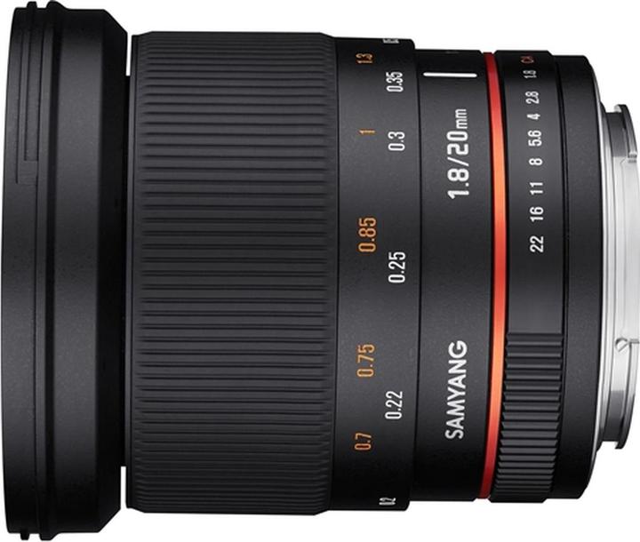 Produktbild Samyang 20mm f/1.8 ED AS UMC - Nikon F (Nikon F, Vollformat)