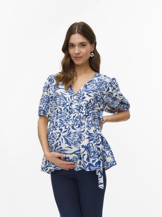Actual product image Mamalicious Normal geschnitten V-Ausschnitt Top Bluse (M)