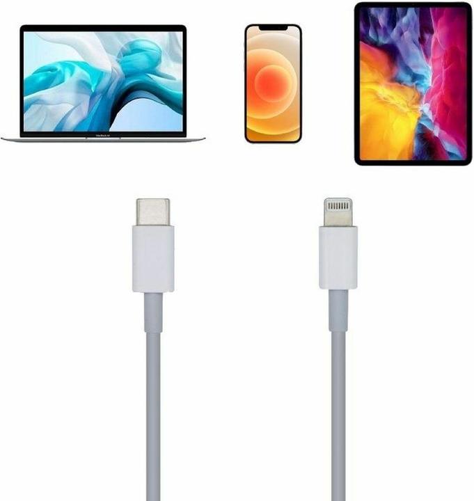 Actual product image Aisens A102-0442 Lightning Cable 1 m White (1 m, USB 2.0)