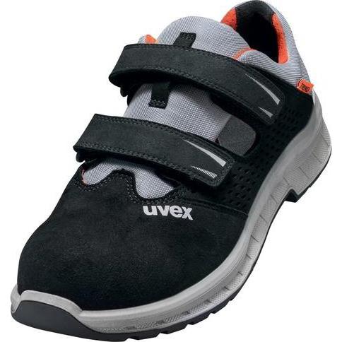 Uvex Safety, Sicherheitsschuhe, 2 trend Sandalen S1P 69061 schwarz, grau, rot Weite 10 GrÃ¶ÃŸe 51 (S1P, 51)