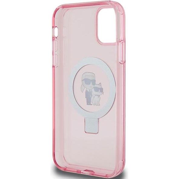 Thumbnail - Karl Lagerfeld KLHMN61HMRSKCP iPhone 11 / Xr 6.1" różowy/pink hardcase Ring Stand Karl&Choupettte Ma (Apple iPhone 11), ...