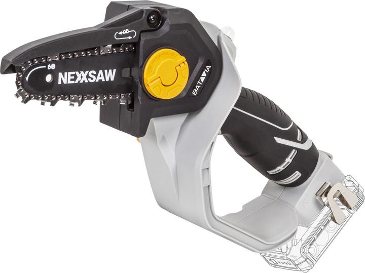 Productafbeelding Batavia Nexxsaw (V3.1) 18V accu éénhandige kettingzaag 6" Met roterende zaagkop en oliepomp (zonder accu (Accu kettingzaag)