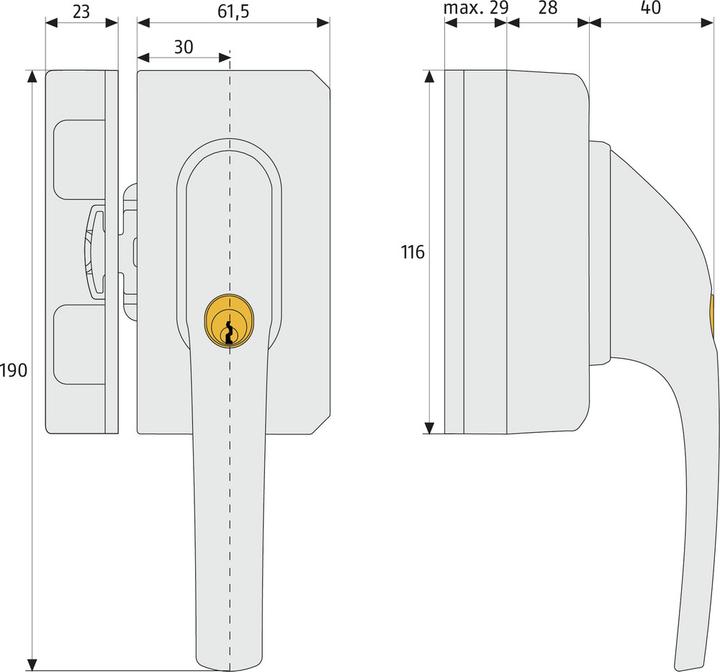 Immagine prodotto Abus FO500N W AL0089