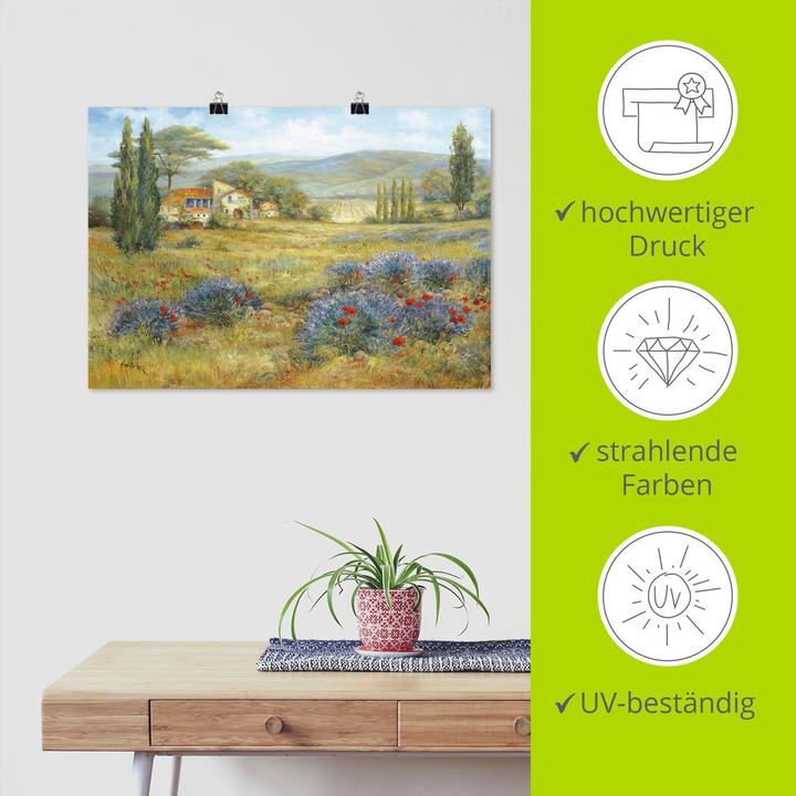 Actual product image Artland Provence lavender meadow T4CI (100 x 70 cm)