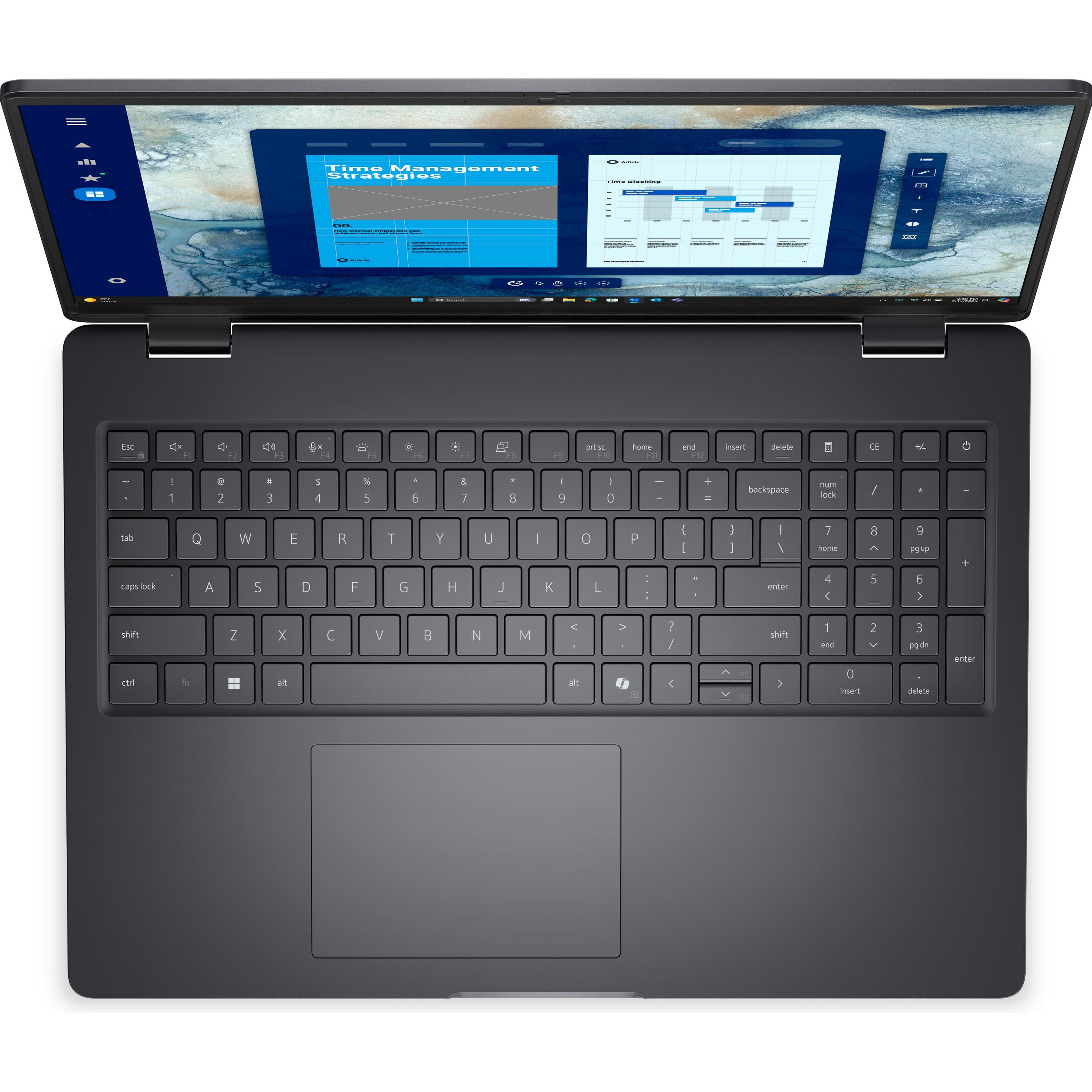 Dell Pro 16 PC16250, Notebook Ersatzteile, Schwarz