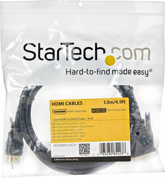 Actual product image StarTech HDMI (Typ A) — DVI (1.50 m, DVI)