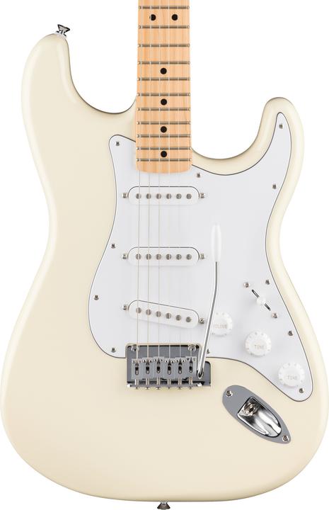 Image du produit Fender Standard Stratocaster Electric Guitar, Olympic White (Guitare électrique)