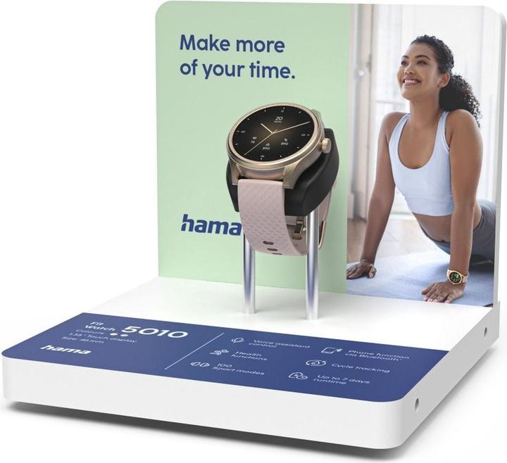 Actual product image Hama Fit Watch 5010 Test Module.rose GOLD.18x18x16cm Engels (73296008)