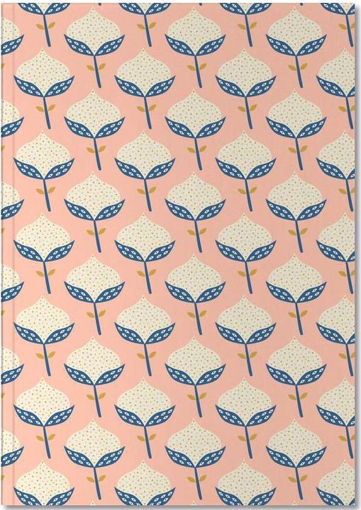 Produktbild Juniqe Scandinavian Flower Pattern - Muster (A5, Gepunktet)