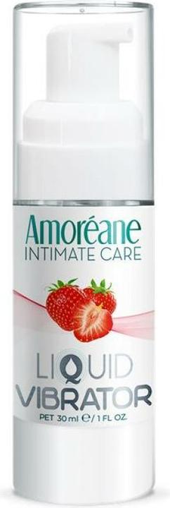 Amoreane Liquid vibrator strawberry flavour 30ml (30 ml)