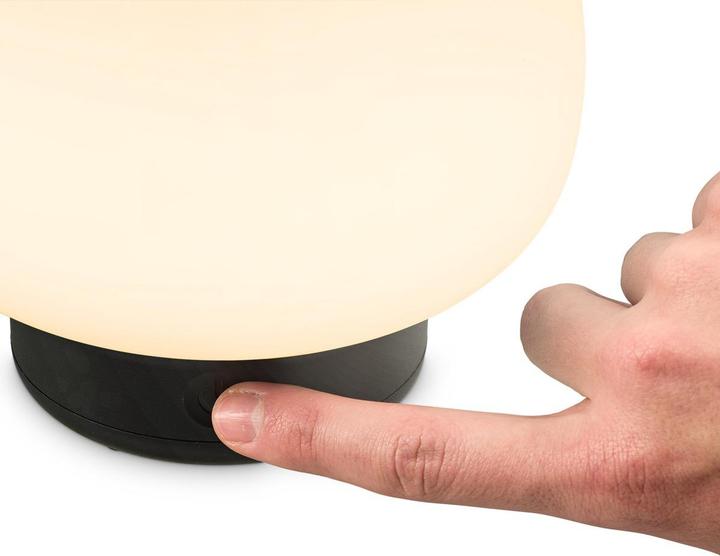 Actual product image Idena LED Lampe Riako Akku USB C warmweiss 16x29cm dimmbar Innen