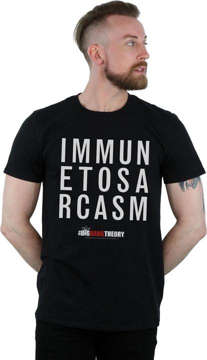 Actual product image Dam Mens Immune To Sarcasm T-Shirt (XXL)