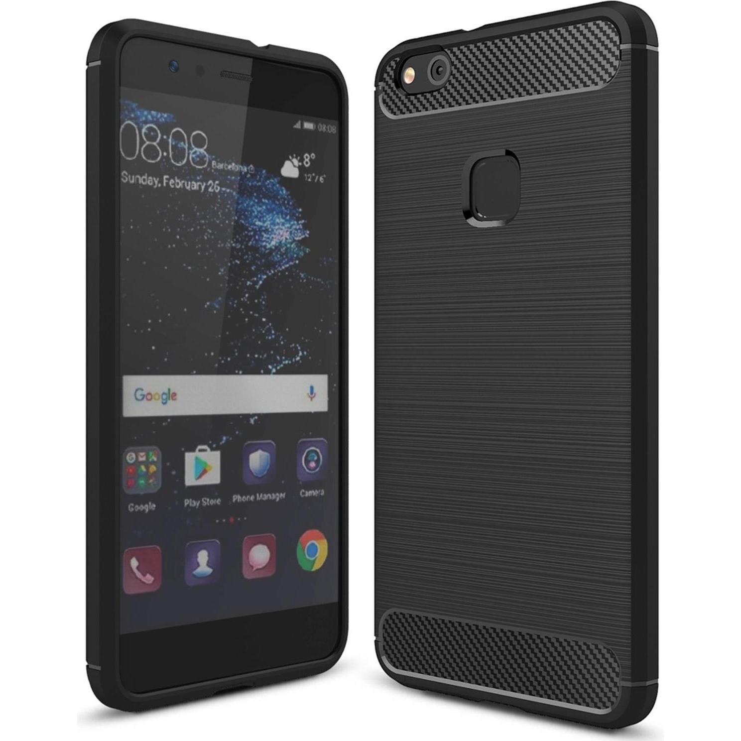 Nalia Handyhülle (Huawei P10 Lite), Smartphone Hülle, Schwarz