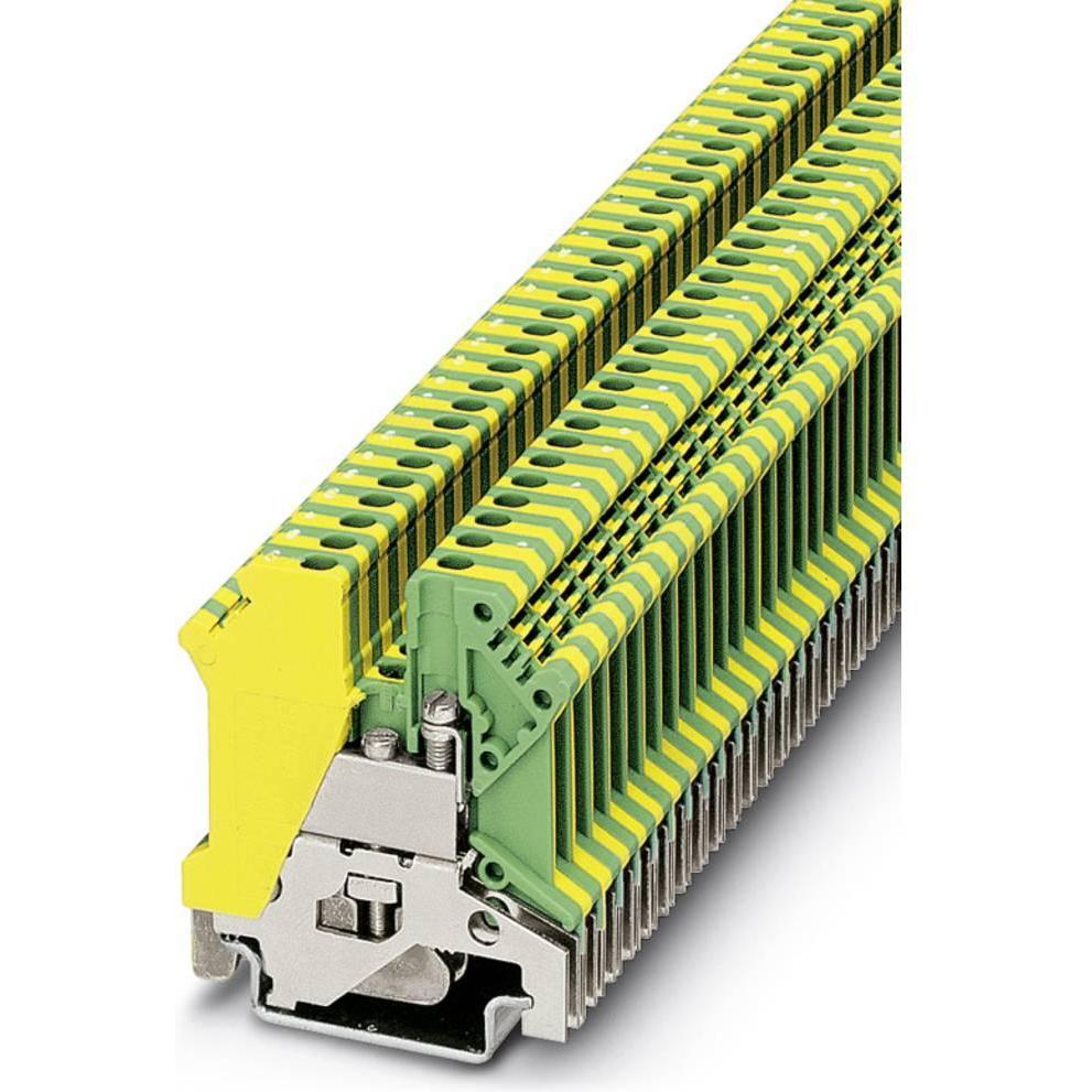 Phoenix Contact Ground modular terminal block - USLKG 3, Cavo + Spina elettrica, Giallo, Verde